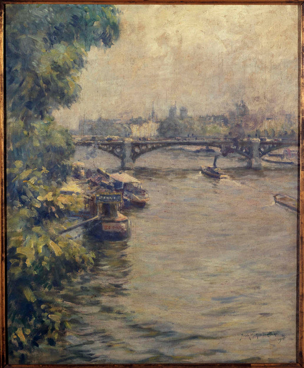 frank-milton-armington-1914-the-pont-du-carrousel-art-print-fine-art-reproduction-wall-art