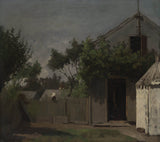 Eastman-johnson-1870-the-back-fence-art-print-reprodukcja-dzieł sztuki-ściana-art-id-algin9gfv
