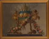 הצייר הצרפתי-המאה ה -18- צורב הבושם נתמך על ידי אמוריני-ונחשים-ומעטרים-עם-פרחים-הדפס-אמנות-רפרודוקציה-קיר-אמנות-איד-אל-37o6ov