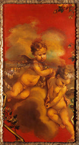 ecole-francaise-1740-two-genises-art-print-fine-art-reproduction-wall-art