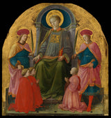 fra-filippo-lippi-1440-saint-lawrence-troonitud-pühakute ja annetajatega-kunstiprint-kujutava kunsti-reproduktsioon-seinakunst-id-alj9licmd