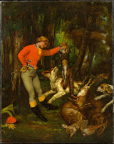 古斯塔夫·庫爾貝-1859-狩獵後藝術印刷精美藝術複製品牆藝術 id-aljw7gseq