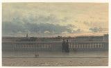 威廉·德·法马尔斯·德斯塔斯1885年在布鲁塞尔的露台上欣赏暮光之城的艺术版画精美的艺术复制品墙壁艺术idalk942t3u