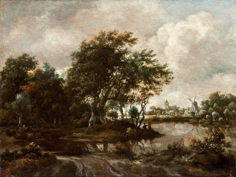 meindert-hobbema-1665-landscape-with-anglers-and-a-distant-town-art-print-fine-art-reproduction-wall-art-id-alkzha0rf