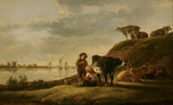 aelbert-cuyp-cattle-by-a-river-art-print-fine-art-reproductie-wall-art-id-all4qc4vr
