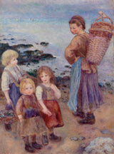 pierre-auguste-renoir-1879-mussel-fishers-at-berneval-pecheuses-molds-berneval-norman-coast-art-print-fine-art-reproduction-wall-art-id-all8c500
