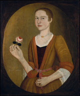 pieter-vanderlyn-1732-mlada-dama-z-vrtnico-umetniški-tisk-likovna-reprodukcija-stenske-umetnosti-id-allnkhzfu