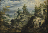 antonin-stevens-1641-eremitten-onofrius-i-vildmarken-kunsttryk-fin-kunst-reproduktion-vægkunst-id-alm88bm6p