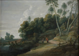 盧卡斯·範烏登的方式景觀與湖附近的道路藝術印刷品美術複製品牆藝術 id-aln2d248y