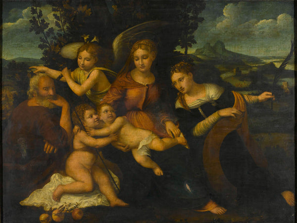unknown-1525-holy-family-with-saint-catherine-art-print-fine-art-reproduction-wall-art-id-alonxvaqm