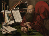 未知-1535-聖傑羅姆在他的研究藝術印刷品美術複製品牆藝術 id-alq7465t6
