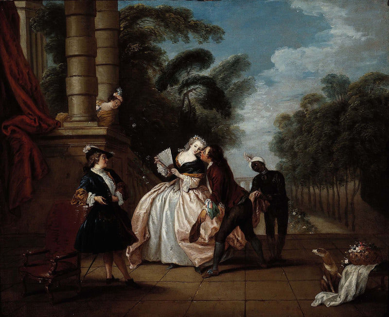 ecole-francaise-kiss-made-art-print-fine-art-reproduction-wall-art