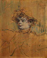 亨利·德·圖盧茲·勞特雷克-1899-NYS-小姐-藝術-印刷-美術-複製品-牆壁藝術-id-alscmeiki
