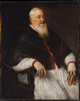 Tycjan-1550-Filippo-Archinto-urodził się-około-1500-zmarł-1558-arcybiskup-Mediolanu-sztuka-druk-reprodukcja-dzieł-sztuki-ściennej-id-alsfack2k