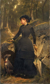 尤金·吉罗1881年画家的玛丽·吉罗的女儿查尔斯·吉罗·尤金·吉罗·侄女的艺术印刷精美的艺术复制品墙上的艺术