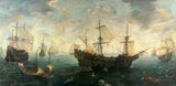 cornelis-claesz-van-wieringen-1620-l'armata-spagnola-al largo-della-costa-inglese-nel-1588-stampa-artistica-riproduzione-fine-art-wall-art-id-alt35s9jz