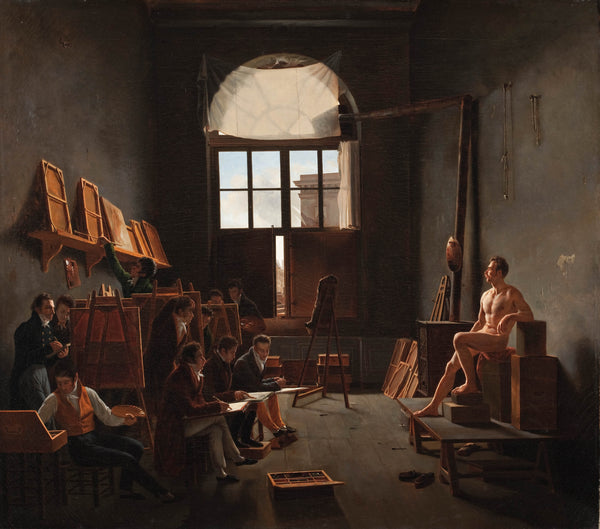 leon-matthieu-cochereau-1814-the-studio-of-jacques-louis-david-art-print-fine-art-reproduction-wall-art-id-altxsx3ix