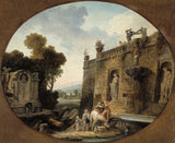 hubert-robert-1804-the-trough-nghệ thuật-in-mỹ-nghệ-tái tạo-tường-nghệ thuật