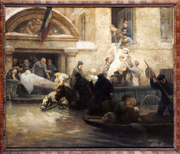 a-madame-boulanger-1910-rescue-of-patients-the-hospital-of-charity-during-the-flood-in-1910-art-print-fine-art-reproduction-wall-art