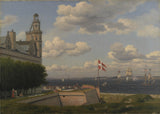 christoffer-wilhelm-eckersberg-1829一个对瑞典海岸的看法，来自壁垒艺术印刷精美的艺术复制品墙艺术id-alub922a6
