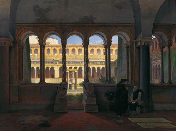 leo-von-klenze-1846-the-cloister-of-st-john-lateran-in-rome-art-print-fine-art-reproduction-wall-art-id-alus38y8n
