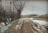 alberts-gottschalk-1887-ziema-ainava-utterslev-netālu no Kopenhāgenas-art-print-fine-art-reproducēšana-wall-art-id-alv5orh0f