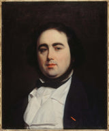 emile-champmartin-1839-retrato-de-jules-janin-1804-1874-escritor-e-crítico-impressão de arte-reprodução de belas artes-arte de parede