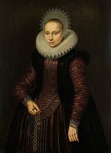 Cornelis-van-der-Voort-1614-portrett-of-Brechtje-om-Rhine-schoterbosch-art-print-fine-art-gjengivelse-vegg-art-id-alvacl5qz