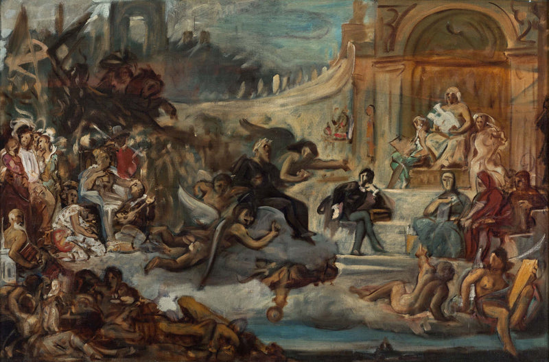 anonymous-the-apotheosis-of-victor-hugo-art-print-fine-art-reproduction-wall-art