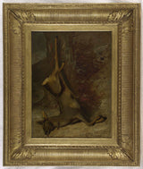 gustave-courbet-1876-the-deer-art-print-incə-art-reproduksiya-divar-art
