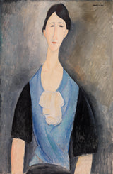 amedeo-modigliani-1919-young-woman-in-blue-young-women-in-blue-art-print-fine-art-reproducción-wall-art-id-alxvn6xif