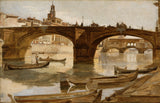 Франк-duveneck-1880-на-мостове-Флоренция-арт-печатащата фино арт-възпроизвеждане стена на техниката-ID-aly5f3uo9