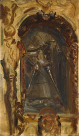 约翰·歌手·萨金特1895年，西班牙的麦当娜艺术印刷精美艺术复制品墙艺术ID Alyeamg0m