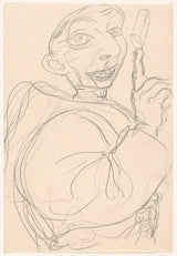 leo-gestel-1891-karikatura-od-leo-gestel-na-bolniški postelji-umetnost-tisk-likovna-reprodukcija-stena-umetnost-id-alz6e01d2