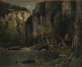 gustave-courbet-1873-河流和岩石艺术-印刷精美的艺术复制品-墙-艺术-id-alz89abkt