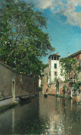 马丁·里科·奥尔泰加1889年的运河在威尼斯艺术印刷精美的艺术复制品墙艺术idam07ygmf5