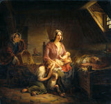 gerardus-terlaak-1853-bogata-dama-obiskuje-revno-družino-umetniški-tisk-lepe-umetniške reprodukcije-stenska-umetnost-id-am0hq2oxe