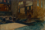 埃德温·奥斯汀·阿比1902年，威斯敏斯特大教堂进行了室内研究，以研究国王加冕的爱德华艺术印刷品细腻的艺术复制品-壁画-艺术-id-am1eyiysl