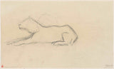 jozef-israels-1834-skiss-av-en-hund-sida-konst-tryck-fin-konst-reproduktion-väggkonst-id-am3torrve