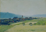 anton-hans-karlinsky-1908-mañana-en-el-danubio-impresión-de-bellas-artes-reproducción-arte-de-pared-id-am4jr5003