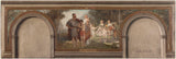 emile-levy-1884-esboço-para-a-sala-semicircular-da-prefeitura-da-16ª-família-impressão-de-arte-de-belas-artes-reprodução-arte de parede