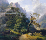 Јозеф-Холцер-1852-Планине-Уметност-Штампање-Фине-Арт-Репродукција-Зид-Уметност-ИД-Ам63лг7бс
