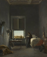레온-코그니에트-1817-그의 방에 있는 예술가-빌라-메디치-로마-예술-인쇄-미술-복제-벽-예술-id-am6qutiu0