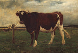 埃米尔·范·马克·德-流明1890研究一种牛的艺术印刷精美的艺术复制品-墙-艺术-id-am7fy5jn9