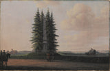 erik-pauelsen-obelisk-postavljen-v čast-državnika-jhe-bernstorff-v-gentofte-sever-od kopenhagena-umetnost-tisk-likovna-reprodukcija-stena-umetnost-id- am8dm45kt