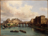 朱塞佩·卡内拉 1832 年从艺术之桥看到的拉西岛和康蒂码头
