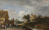 david-teniers-1650-пейзаж-з-селянами-танцюючим-мистецтвом-друком-образного-художнього-репродукції-стенового мистецтва-id-am9zkgujv
