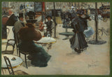 Louis-Abel-Truchet-1895-scena-uliczna-również-opowiedziana-sztuka-kawiarni-taras-druk-reprodukcja-dzieł sztuki-sztuka-ścienna