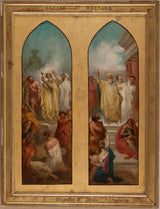 charles-bonnegrace-1866-skitse-for-the-saint-bernard-de-la-chapelle-st-denis-prædiker-martyrium-af-st-denis-og-hans-ledsagere-saint-rustique-and-st- eleutherius-kunst-print-fine-art-reproduction-wall-art