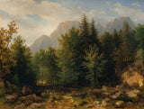 Томас-Ендер-1840-Шума-пејзаж-у-високим-планинама-уметност-штампа-ликовна-репродукција-зид-уметност-ид-амбкти1зо